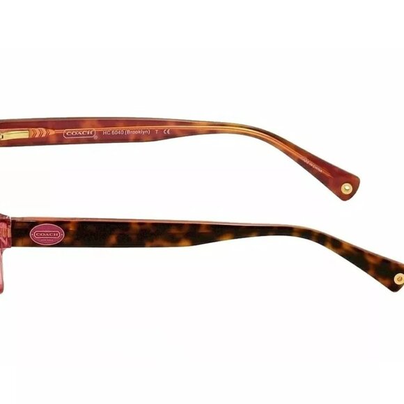 Coach HC6040 "Brooklyn" Eyeglasses – Pink/Tortoise, 52mm - Picture 2 of 4